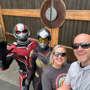 I'm the guy on the right (not to be confused with Ant man, Wasp, or my wife :)
